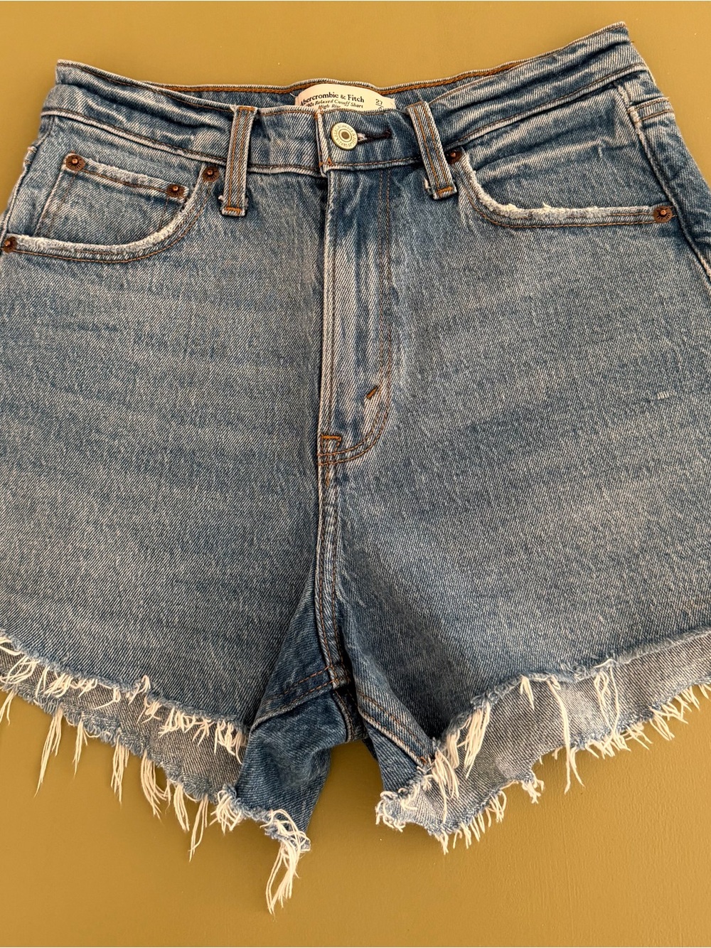 Abercrombie & Fitch Women's The 90s Relaxed Fit High-Rise Denim Shorts